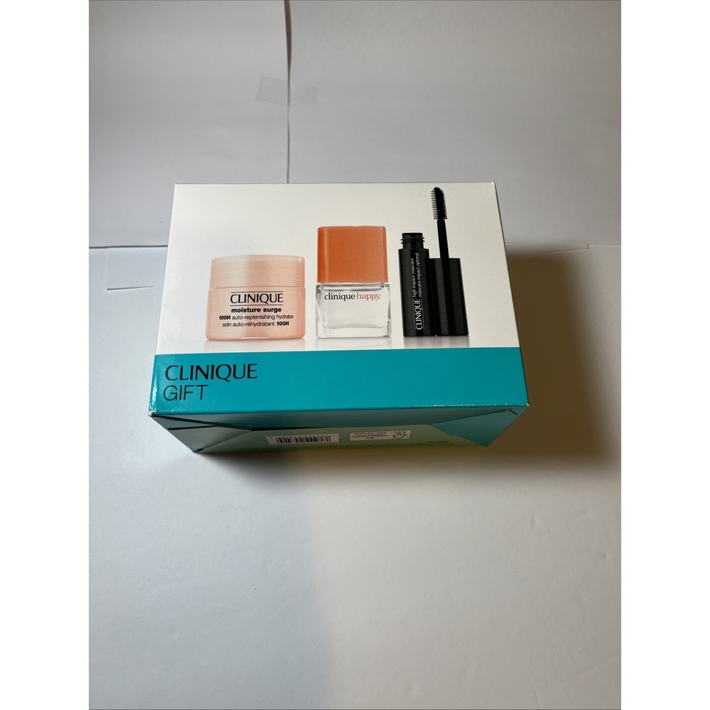 Clinique Moisture Surge 100H Hydrator, Happy Fragrance & Mascara Set, Multicolor
